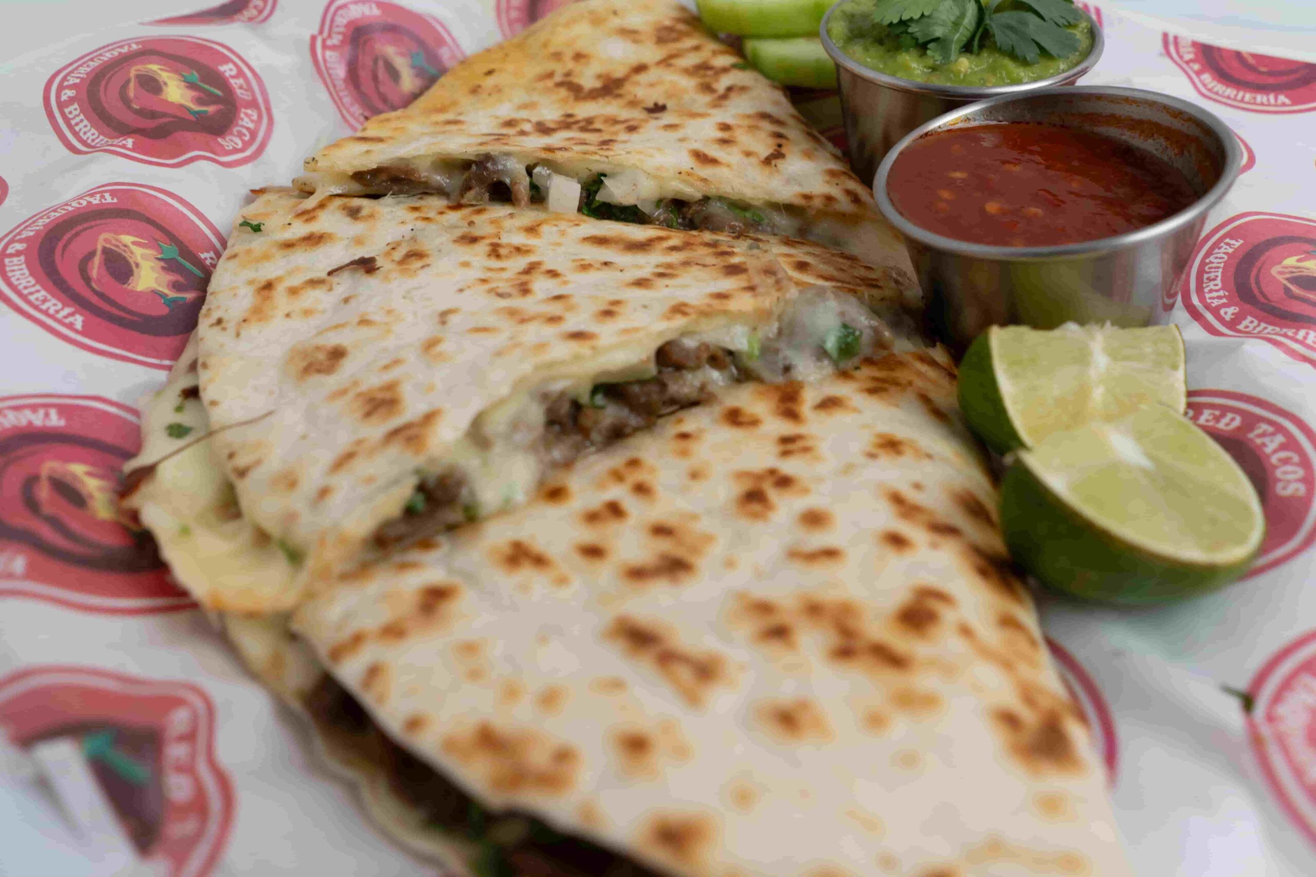 Quesadillas at Red Tacos