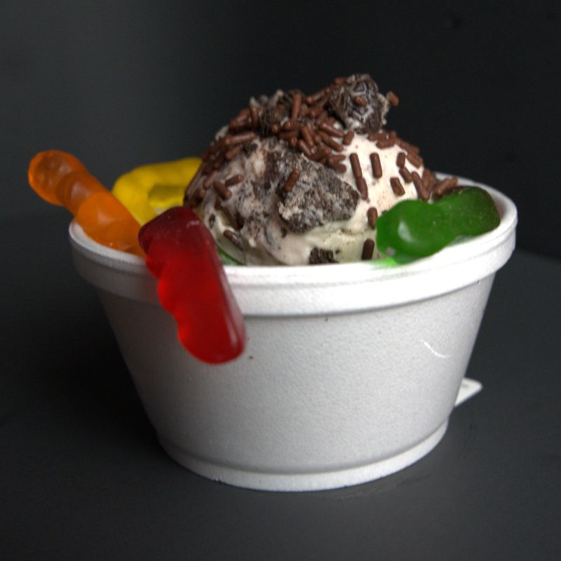 Dirt and Worms Ice Cream