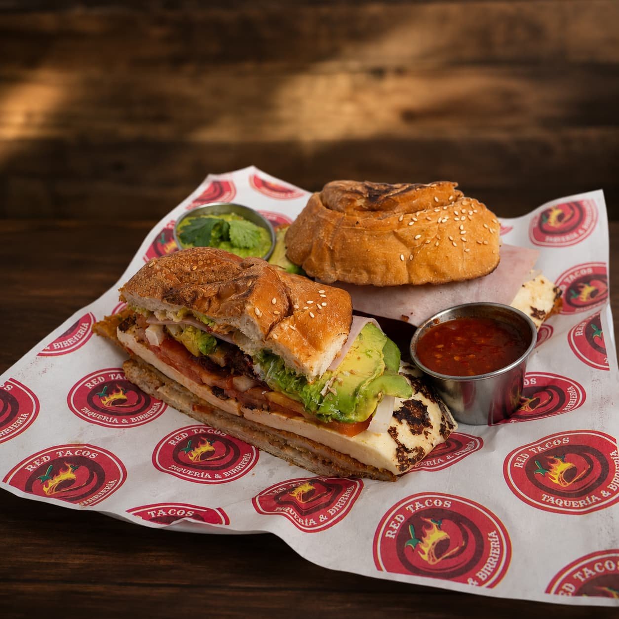 Cemita poblana at Red Tacos